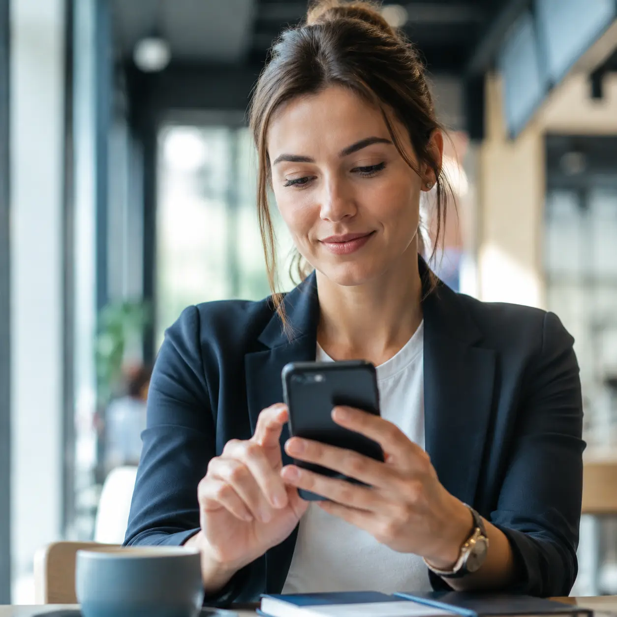 Professional searching for services on a mobile device