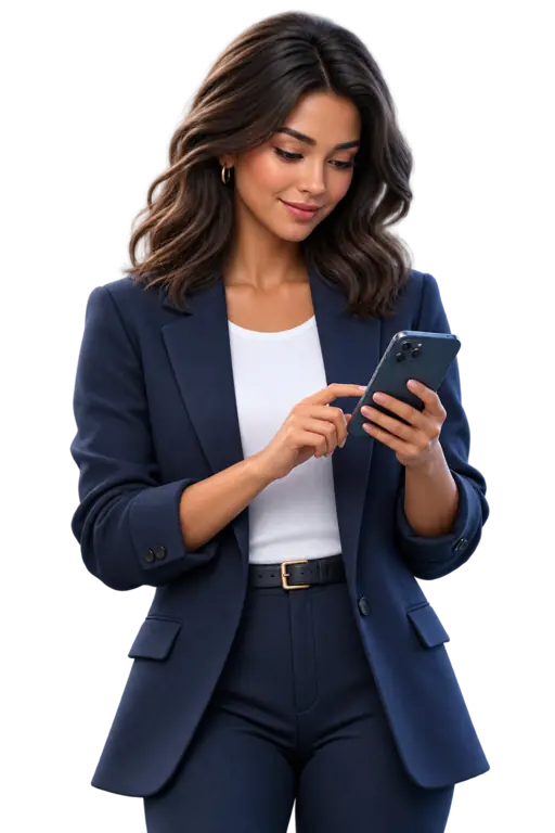 Professional searching on a smartphone
